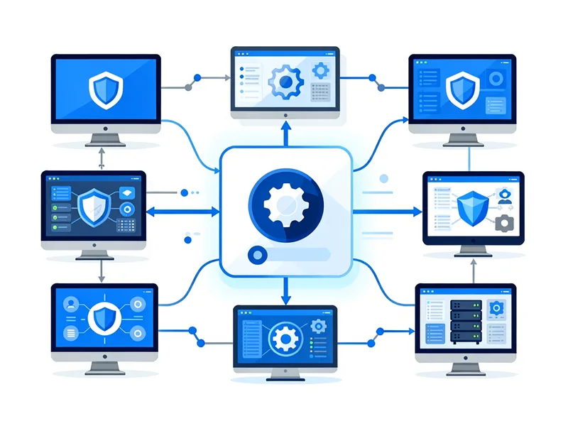 AI model connected to computer systems illustrating the convergence of AI assistants and system control capabilities
