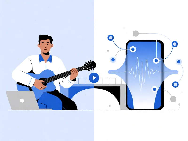 YouTube Music AI music labels and streaming platforms illustration
